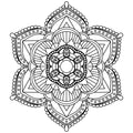 BLACK AND WHITE MANDALA