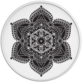 BLACK AND WHITE MANDALA