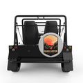 BLACK CANYON SILVER CARBON FIBER TIRE COVER FOR MOKE