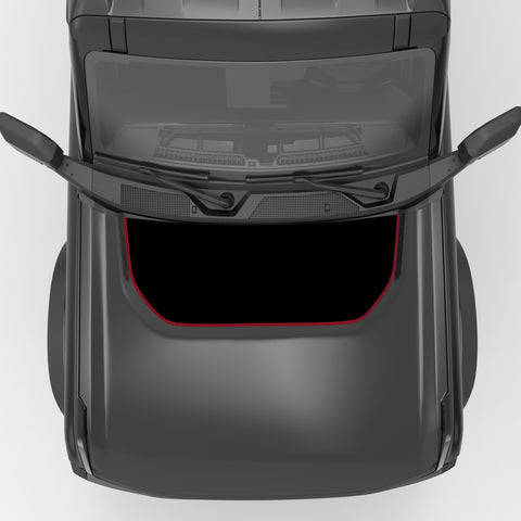 BLACK  WITH OUTLINE BRONCO DECALS