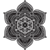 BLACK AND WHITE MANDALA