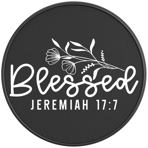 BLESSED PEARL  WHITE CARBON FIBER TIRE COVER