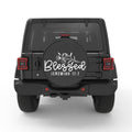 BLESSED PEARL  WHITE CARBON FIBER TIRE COVER