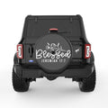 BLESSED BLACK CARBON FIBER TIRE COVER
