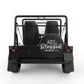 BLESSED BLACK CARBON FIBER TIRE COVER FOR MOKE