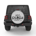 BLESSED WHITE TIRE COVER