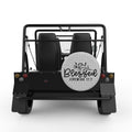 BLESSED SILVER CARBON FIBER TIRE COVER FOR MOKE