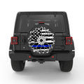 BLUE LINE SUNFLOWER BLACK CARBON FIBER TIRE COVER