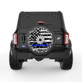 BLUE LINE SUNFLOWER BLACK CARBON FIBER TIRE COVER