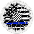 BLUE LINE SUNFLOWER PEARL  WHITE CARBON FIBER TIRE COVER