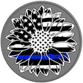 BLUE LINE SUNFLOWER SILVER CARBON FIBER TIRE COVER