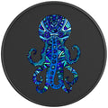 BLUE OCTOPUS BLACK CARBON FIBER TIRE COVER