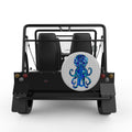 Blue Octopus SILVER CARBON FIBER TIRE COVER FOR MOKE