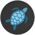 BLUE SEA TURTLE BLACK CARBON FIBER TIRE COVER