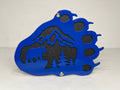 BEAR MOUNTAIN SCENE FOR ANY 2 INCH RECEIVER  in BLUE For Jeep Wrangler JL and JK and JT
