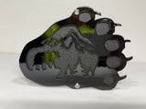 BEAR MOUNTAIN SCENE FOR ANY 2 INCH RECEIVER  in GLOSS BLACK For Jeep Wrangler JL and JK and JT