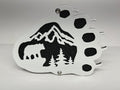BEAR MOUNTAIN SCENE FOR ANY 2 INCH RECEIVER  in WHITE For Jeep Wrangler JL and JK and JT
