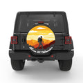 BORN TO WANDER BLACK CARBON FIBER TIRE COVER