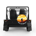 BORN TO WANDER BLACK CARBON FIBER TIRE COVER FOR MOKE