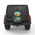 BREATHE IN NATURE BLACK CARBON FIBER TIRE COVER