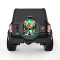 BREATHE IN NATURE BLACK CARBON FIBER TIRE COVER