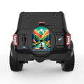 BREATHE IN NATURE BLACK TIRE COVER