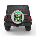 BREATHE IN NATURE WHITE TIRE COVER