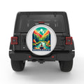BREATHE IN NATURE BLACK TIRE COVER