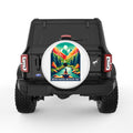 BREATHE IN NATURE WHITE TIRE COVER