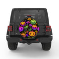 BRIGHT COLORFUL PUMPKINS BLACK CARBON FIBER TIRE COVER