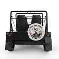 BROKE AND BOUGIE SKELETON WHITE CARBON FIBER TIRE COVER FOR MOKE