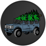 BRONCO CHRISTMAS TREE AREA 51 BLACK TIRE COVER