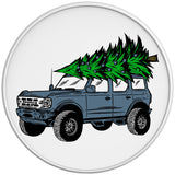 BRONCO CHRISTMAS TREE AREA 51 WHITE TIRE COVER