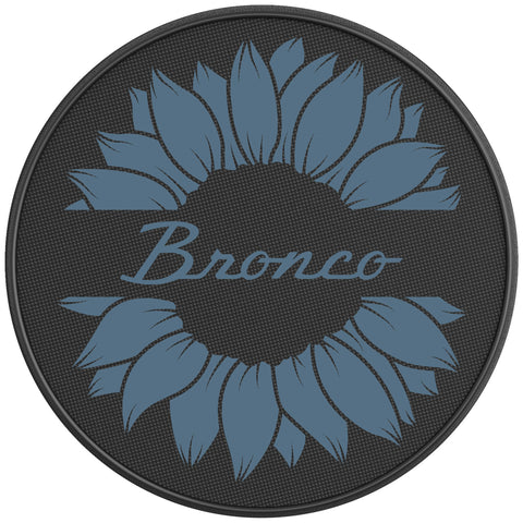 BRONCO SUNFLOWER AREA 51 BLACK CARBON FIBER TIRE COVER