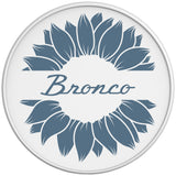 BRONCO SUNFLOWER AREA 51 WHITE TIRE COVER