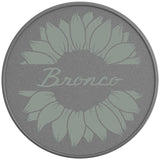 BRONCO SUNFLOWER CACTUS GRAY SILVER CARBON FIBER TIRE COVER