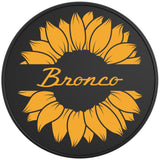 BRONCO SUNFLOWER CYBER ORANGE BLACK TIRE COVER