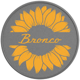 BRONCO SUNFLOWER CYBER ORANGE SILVER CARBON FIBER TIRE COVER