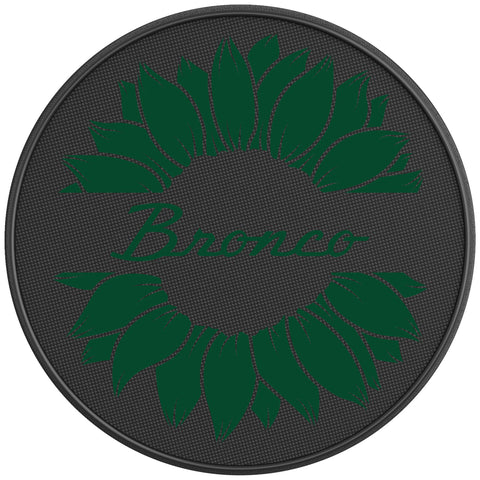 BRONCO SUNFLOWER ERUPTION GREEN BLACK CARBON FIBER TIRE COVER
