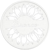 BRONCO SUNFLOWER OXFORD WHITE PEARL  WHITE CARBON FIBER TIRE COVER