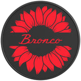 BRONCO SUNFLOWER RACE RED BLACK CARBON FIBER TIRE COVER