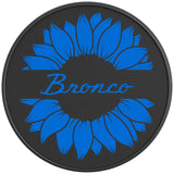 BRONCO SUNFLOWER VELOCITY BLUE BLACK CARBON FIBER TIRE COVER