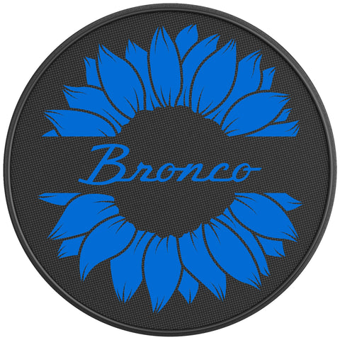 BRONCO SUNFLOWER VELOCITY BLUE BLACK CARBON FIBER TIRE COVER