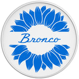 BRONCO SUNFLOWER VELOCITY BLUE WHITE TIRE COVER