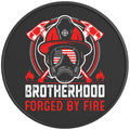BROTHERHOOD FORGED BY FIRE PEARL  WHITE CARBON FIBER TIRE COVER