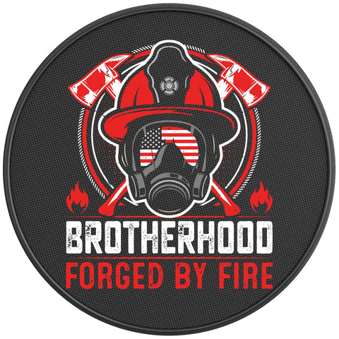 BROTHERHOOD FORGED BY FIRE PEARL  WHITE CARBON FIBER TIRE COVER