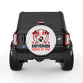 BROTHERHOOD FORGED BY FIRE PEARL  WHITE CARBON FIBER TIRE COVER