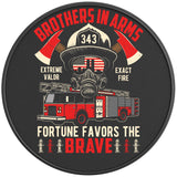 BROTHERS IN ARMS BLACK CARBON FIBER TIRE COVER
