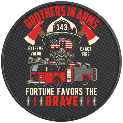 BROTHERS IN ARMS BLACK CARBON FIBER TIRE COVER