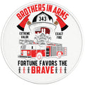 BROTHERS IN ARMS BLACK TIRE COVER